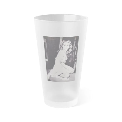 Julie Newmar #440 (Vintage Female Icon) Frosted Pint Glass 16oz-16oz-Frosted-Go Mug Yourself