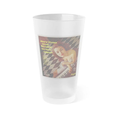 Julie Newmar #465 (Vintage Female Icon) Frosted Pint Glass 16oz-16oz-Frosted-Go Mug Yourself