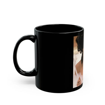 Julie Newmar #468 - Topless (Vintage Female Icon) Black Coffee Mug-Go Mug Yourself