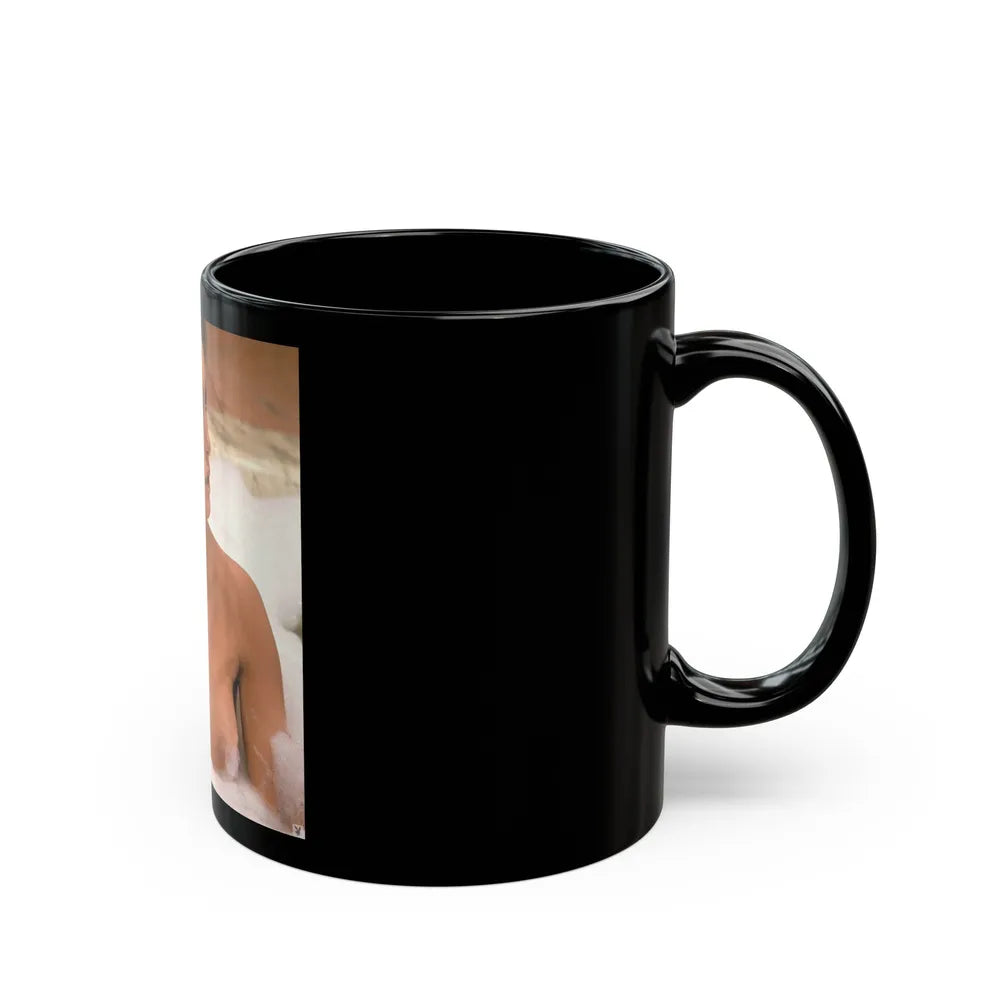 Julie Newmar #468 - Topless (Vintage Female Icon) Black Coffee Mug-Go Mug Yourself