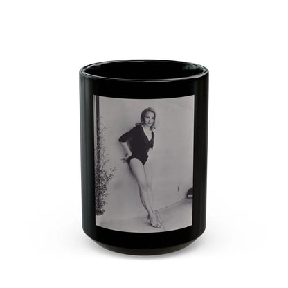 Julie Newmar #470 (Vintage Female Icon) Black Coffee Mug-15oz-Go Mug Yourself