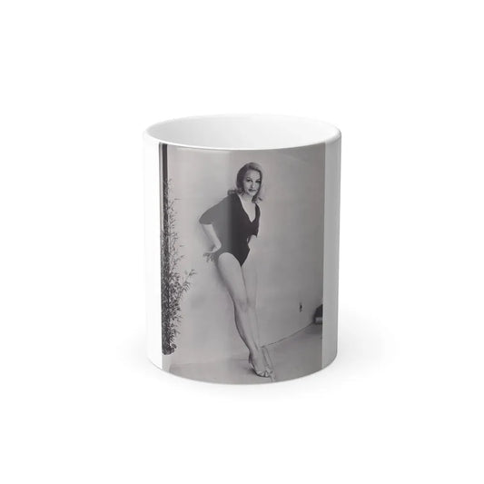 Julie Newmar #470 (Vintage Female Icon) Color Changing Coffee Mug 11oz - Go Mug Yourself