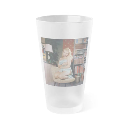 Julie Newmar #485 (Vintage Female Icon) Frosted Pint Glass 16oz-16oz-Frosted-Go Mug Yourself