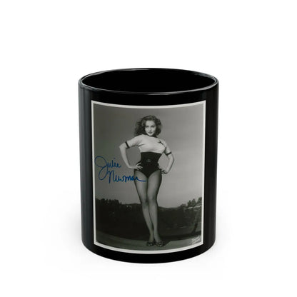 Julie Newmar #486 (Vintage Female Icon) Black Coffee Mug-11oz-Go Mug Yourself