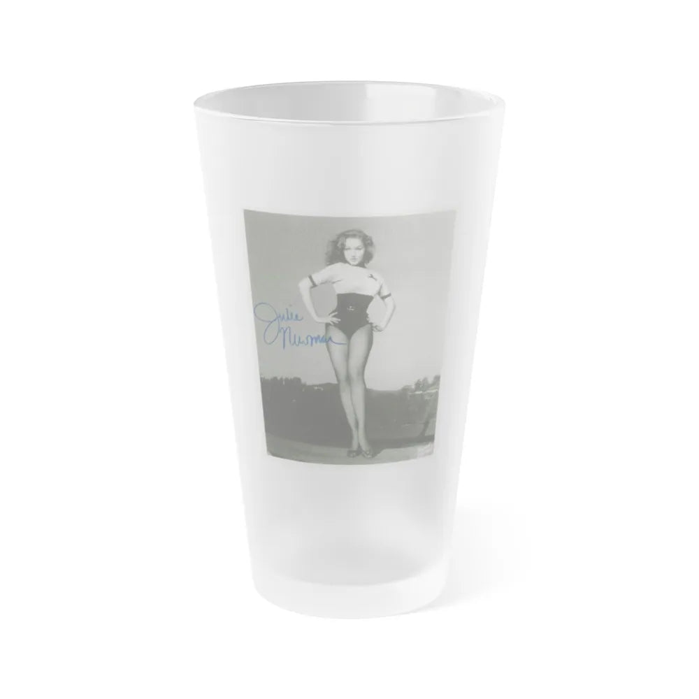 Julie Newmar #486 (Vintage Female Icon) Frosted Pint Glass 16oz-16oz-Frosted-Go Mug Yourself