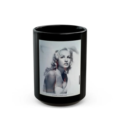 Julie Newmar #487 (Vintage Female Icon) Black Coffee Mug-15oz-Go Mug Yourself