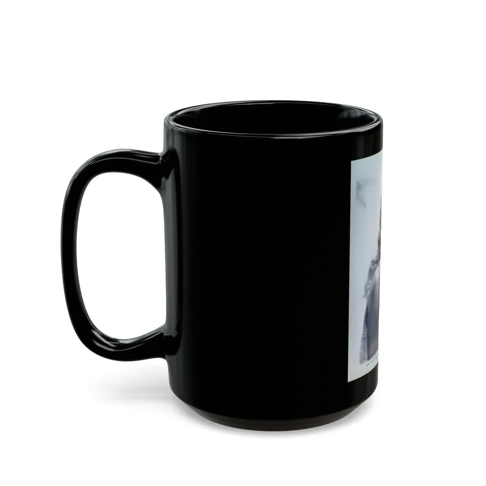 Julie Newmar #487 (Vintage Female Icon) Black Coffee Mug-Go Mug Yourself