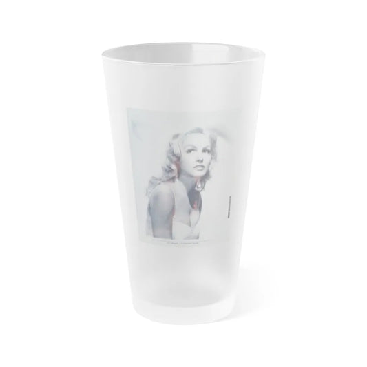 Julie Newmar #487 (Vintage Female Icon) Frosted Pint Glass 16oz-16oz-Frosted-Go Mug Yourself