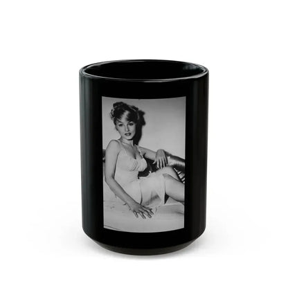 Julie Newmar #496 (Vintage Female Icon) Black Coffee Mug 15oz - Go Mug Yourself