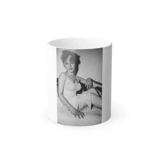 Julie Newmar #496 (Vintage Female Icon) Color Changing Coffee Mug 11oz - Go Mug Yourself