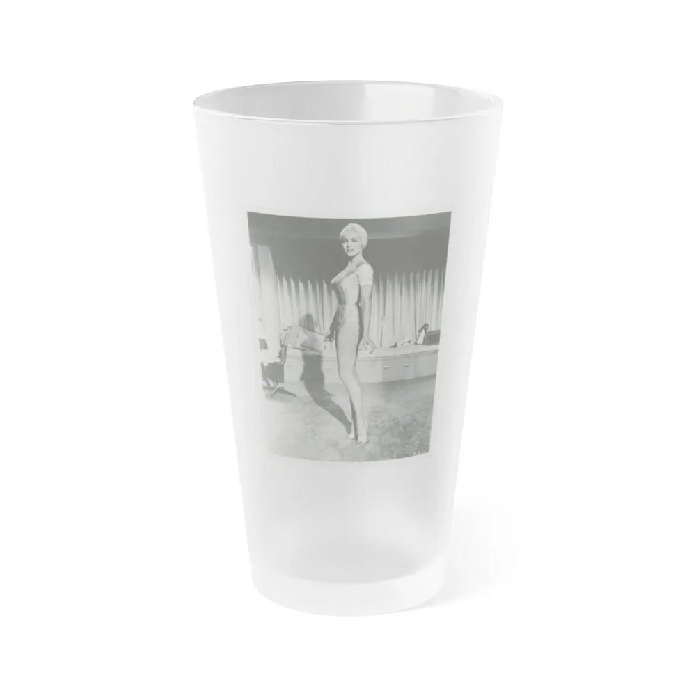 Julie Newmar #505 (Vintage Female Icon) Frosted Pint Glass 16oz-16oz-Frosted-Go Mug Yourself