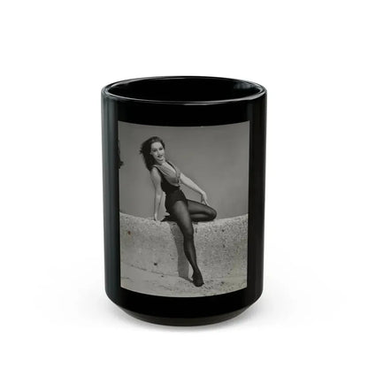 Julie Newmar #506 (Vintage Female Icon) Black Coffee Mug 15oz - Go Mug Yourself