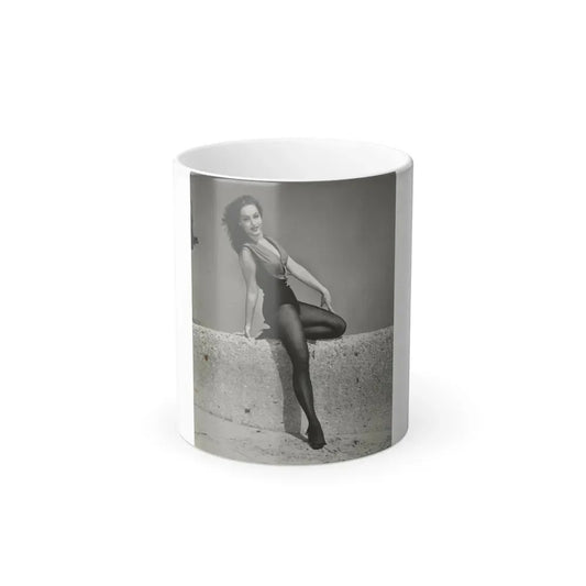Julie Newmar #506 (Vintage Female Icon) Color Changing Coffee Mug 11oz - Go Mug Yourself
