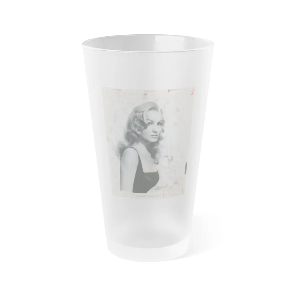 Julie Newmar #507 (Vintage Female Icon) Frosted Pint Glass 16oz-16oz-Frosted-Go Mug Yourself