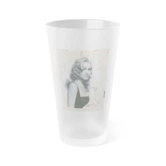 Julie Newmar #507 (Vintage Female Icon) Frosted Pint Glass 16oz-16oz-Frosted-Go Mug Yourself