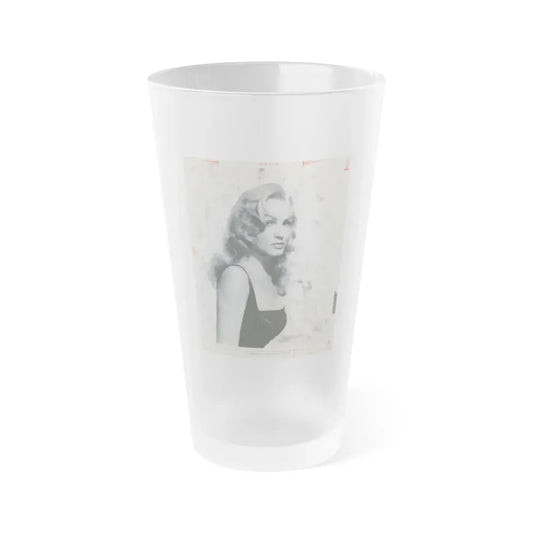 Julie Newmar #507 (Vintage Female Icon) Frosted Pint Glass 16oz 16oz Frosted - Go Mug Yourself