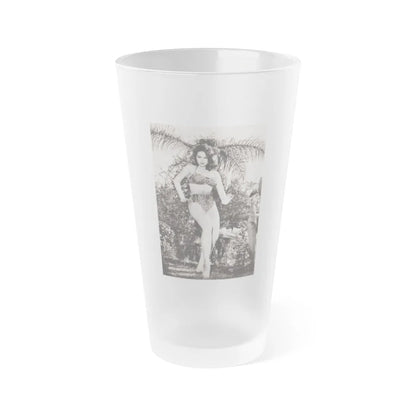 Julie Newmar #586 (Vintage Female Icon) Frosted Pint Glass 16oz-16oz-Frosted-Go Mug Yourself