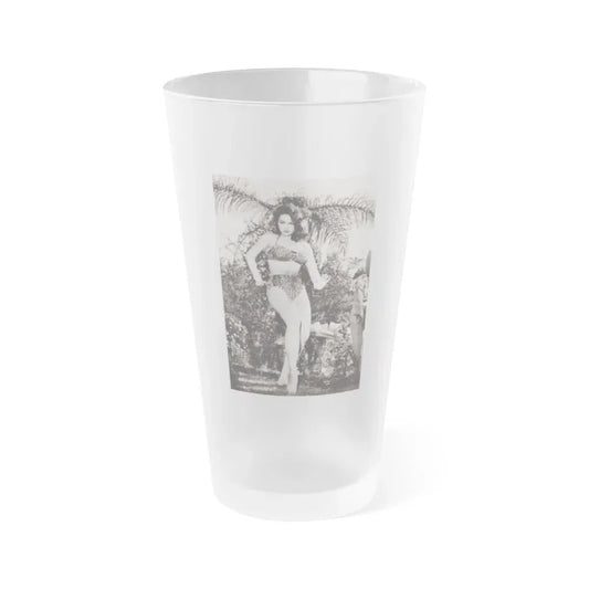 Julie Newmar #586 (Vintage Female Icon) Frosted Pint Glass 16oz 16oz Frosted - Go Mug Yourself