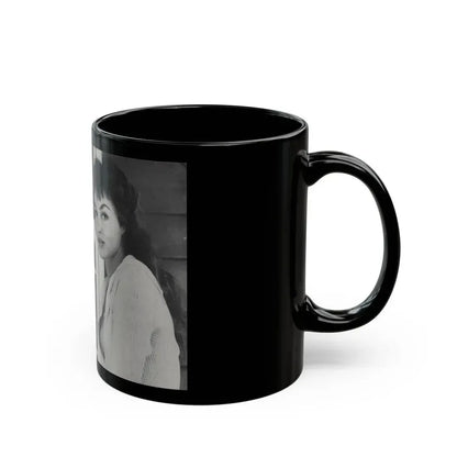 Julie Newmar #601 - Pages 14-15 Pages 1 & 2 of 6 with, Julie+2 B&W Photos & Article from SPICK Pocket Mag. April '58 (Vintage Female Icon) Black Coffee Mug - Go Mug Yourself