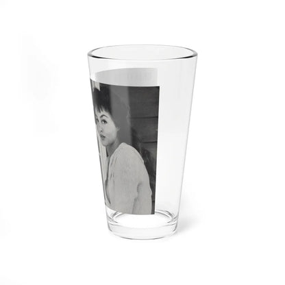 Julie Newmar #601 - Pages 14-15 Pages 1 & 2 of 6 with, Julie+2 B&W Photos & Article from SPICK Pocket Mag. April '58 (Vintage Female Icon) Pint Glass 16oz - Go Mug Yourself