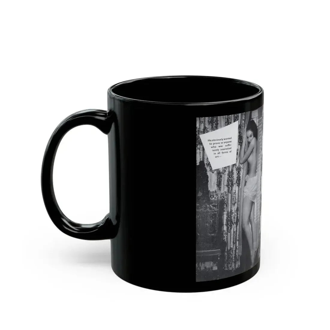 Julie Newmar #603 - Pages 18-19 Pages 5 & 6 of 6 with, 2 B&W Photos & Captions from SPICK Pocket Mag. April '58 (Vintage Female Icon) Black Coffee Mug - Go Mug Yourself