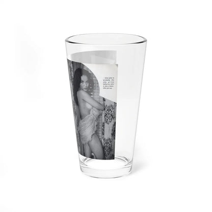Julie Newmar #603 - Pages 18-19 Pages 5 & 6 of 6 with, 2 B&W Photos & Captions from SPICK Pocket Mag. April '58 (Vintage Female Icon) Pint Glass 16oz - Go Mug Yourself