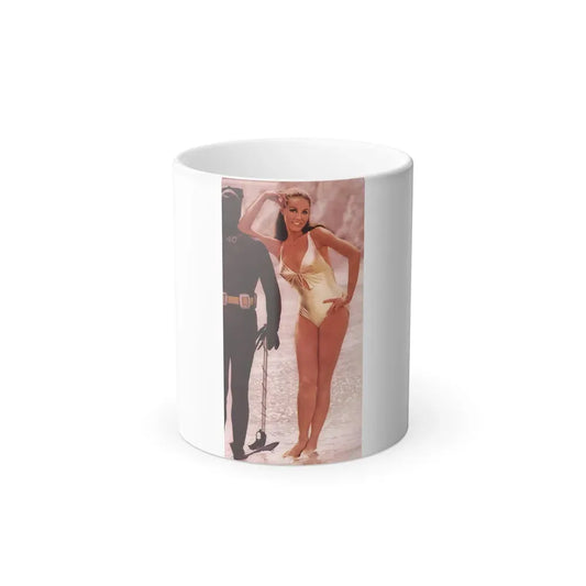 Julie Newmar #61 (Vintage Female Icon) Color Changing Coffee Mug 11oz - Go Mug Yourself