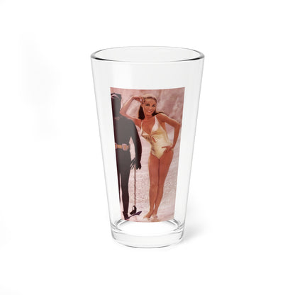 Julie Newmar #61 (Vintage Female Icon) Pint Glass 16oz-16oz-Go Mug Yourself