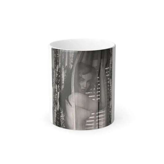 Julie Newmar #630 (Vintage Female Icon) Color Changing Coffee Mug 11oz - Go Mug Yourself