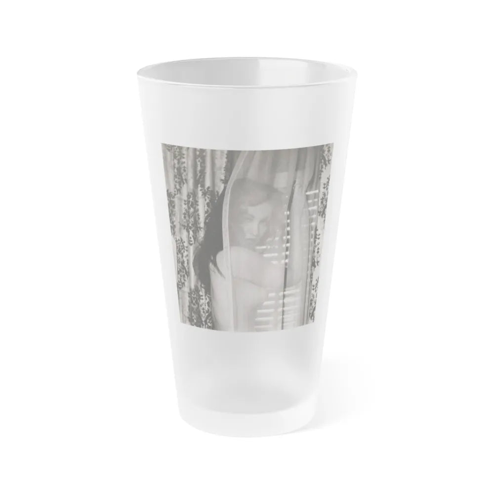 Julie Newmar #630 (Vintage Female Icon) Frosted Pint Glass 16oz-16oz-Frosted-Go Mug Yourself