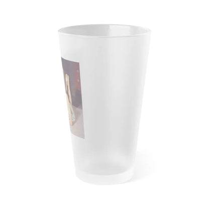 Julie Newmar #638 (Vintage Female Icon) Frosted Pint Glass 16oz-Go Mug Yourself