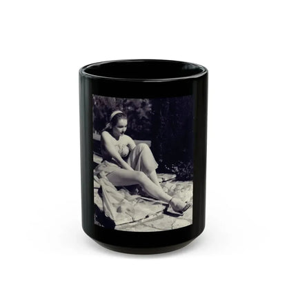 Julie Newmar #658 (Vintage Female Icon) Black Coffee Mug 15oz - Go Mug Yourself