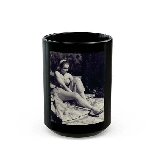 Julie Newmar #658 (Vintage Female Icon) Black Coffee Mug 15oz - Go Mug Yourself