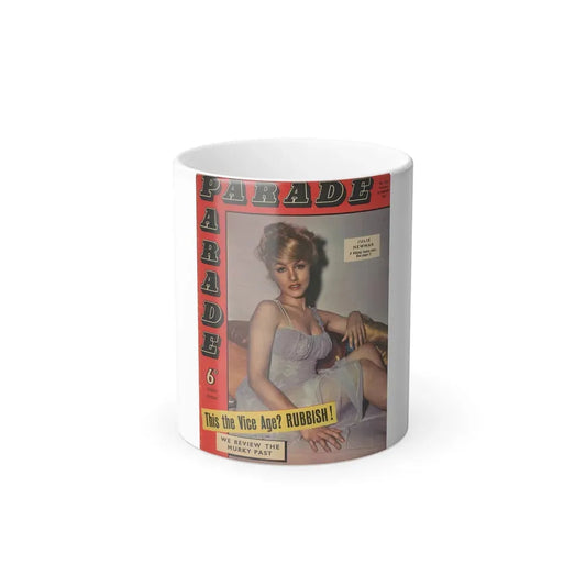 Julie Newmar #661 (Vintage Female Icon) Color Changing Coffee Mug 11oz - Go Mug Yourself