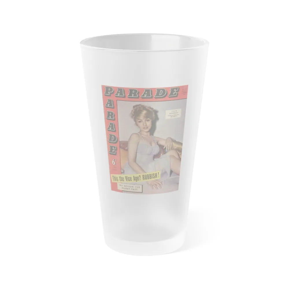 Julie Newmar #661 (Vintage Female Icon) Frosted Pint Glass 16oz-16oz-Frosted-Go Mug Yourself