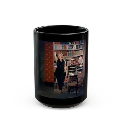 Julie Newmar #667 (Vintage Female Icon) Black Coffee Mug 15oz - Go Mug Yourself