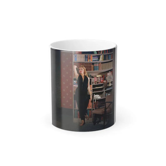 Julie Newmar #667 (Vintage Female Icon) Color Changing Coffee Mug 11oz - Go Mug Yourself