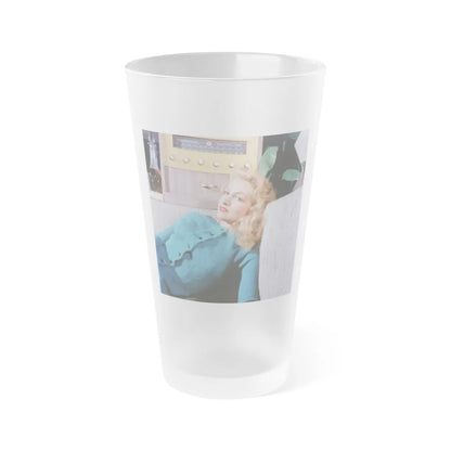 Julie Newmar #668 (Vintage Female Icon) Frosted Pint Glass 16oz-16oz-Frosted-Go Mug Yourself