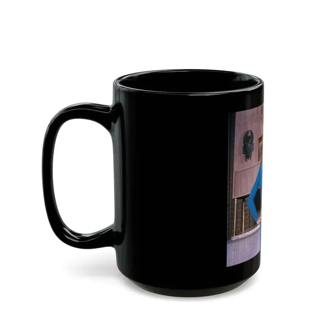 Julie Newmar #669 (Vintage Female Icon) Black Coffee Mug - Go Mug Yourself