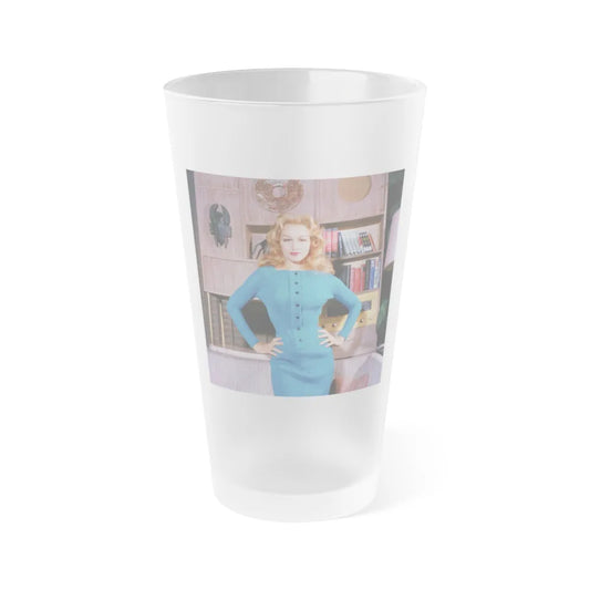 Julie Newmar #669 (Vintage Female Icon) Frosted Pint Glass 16oz-16oz-Frosted-Go Mug Yourself