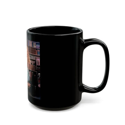 Julie Newmar #672 (Vintage Female Icon) Black Coffee Mug - Go Mug Yourself