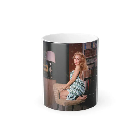 Julie Newmar #672 (Vintage Female Icon) Color Changing Coffee Mug 11oz - Go Mug Yourself