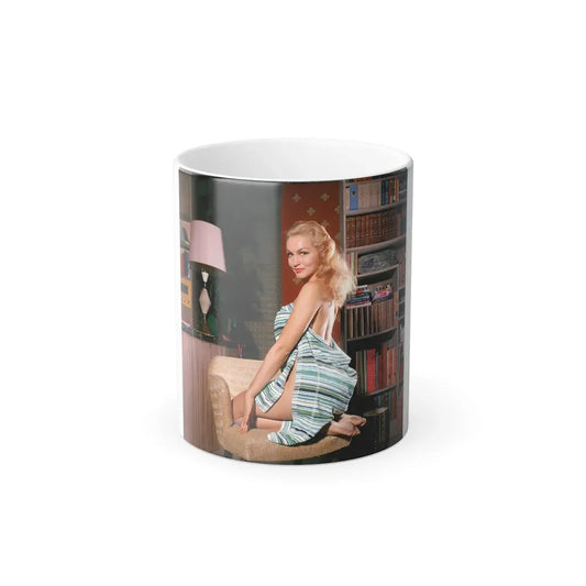 Julie Newmar #674 (Vintage Female Icon) Color Changing Coffee Mug 11oz - Go Mug Yourself