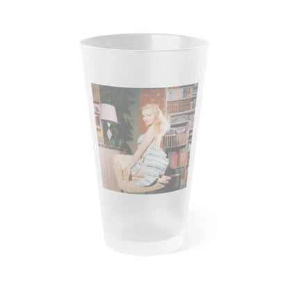 Julie Newmar #674 (Vintage Female Icon) Frosted Pint Glass 16oz-16oz-Frosted-Go Mug Yourself