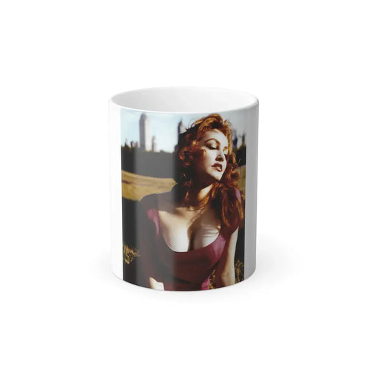 Julie Newmar #79 (Vintage Female Icon) Color Changing Coffee Mug 11oz - Go Mug Yourself