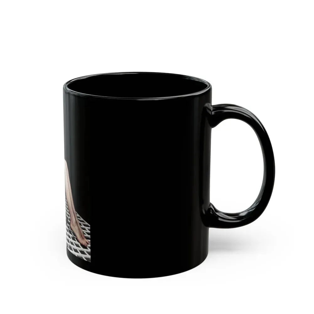 Julie Newmar #81 (Vintage Female Icon) Black Coffee Mug - Go Mug Yourself