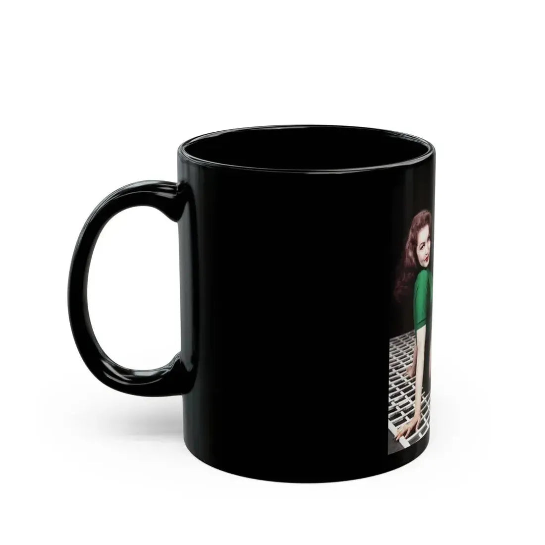 Julie Newmar #81 (Vintage Female Icon) Black Coffee Mug - Go Mug Yourself