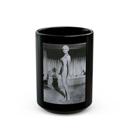 Julie Newmar #91 (Vintage Female Icon) Black Coffee Mug 15oz - Go Mug Yourself