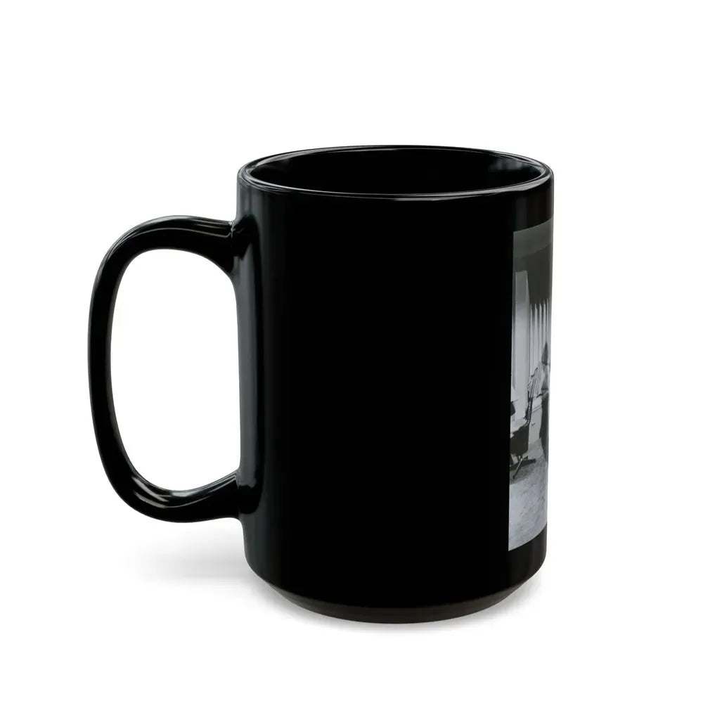Julie Newmar #91 (Vintage Female Icon) Black Coffee Mug - Go Mug Yourself