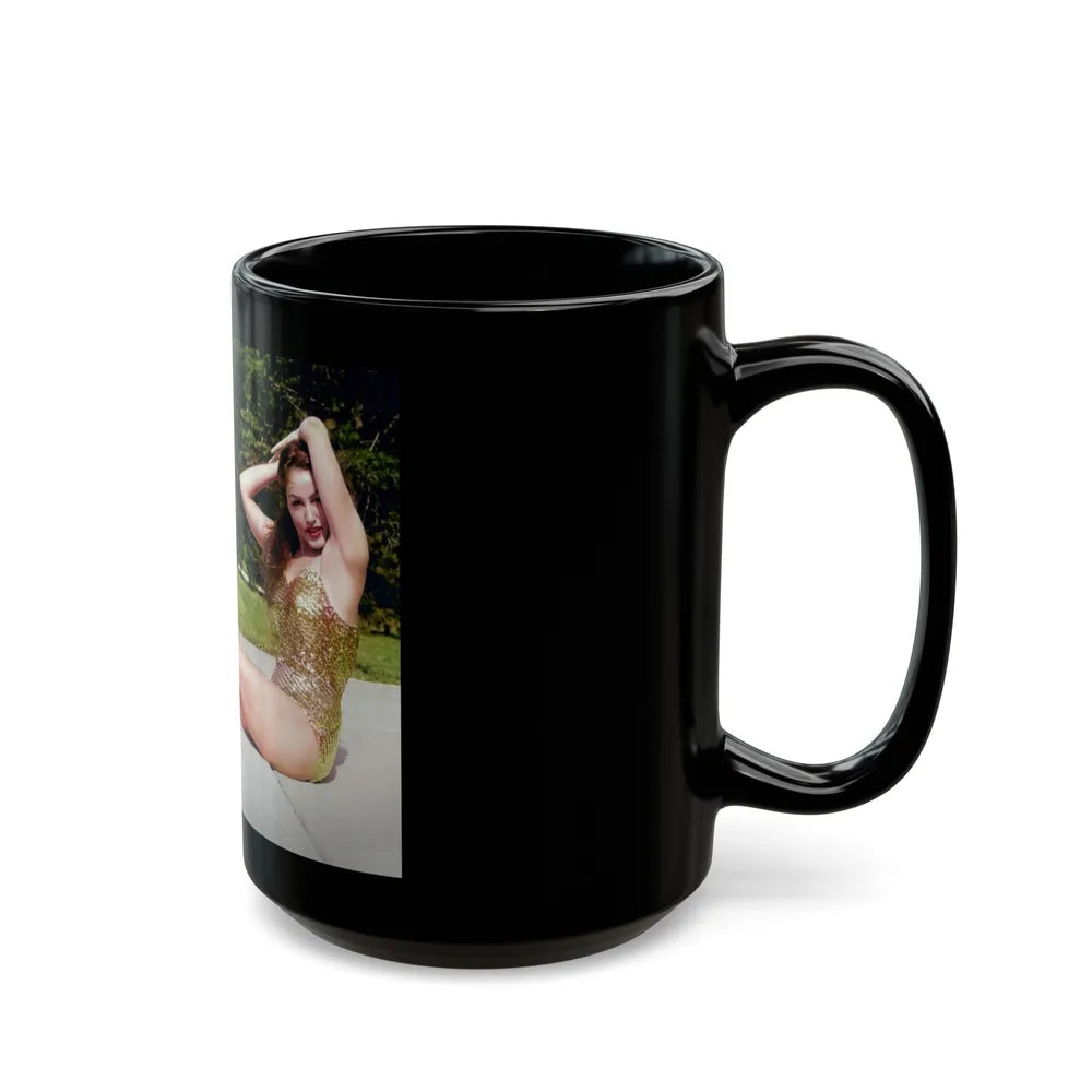 Julie Newmar ## (Vintage Female Icon) Black Coffee Mug-Go Mug Yourself